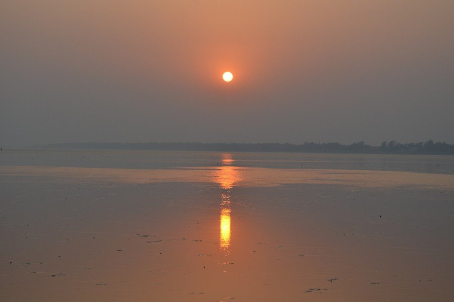 Sunset at Chandipur beach, Odisha