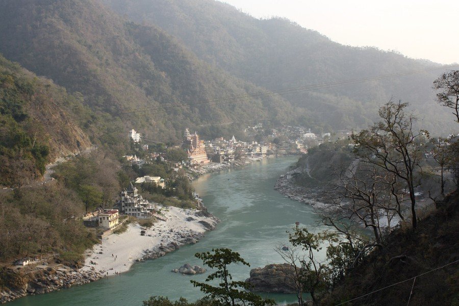 The Ganges at Lakshman Jhula, Rishikesh