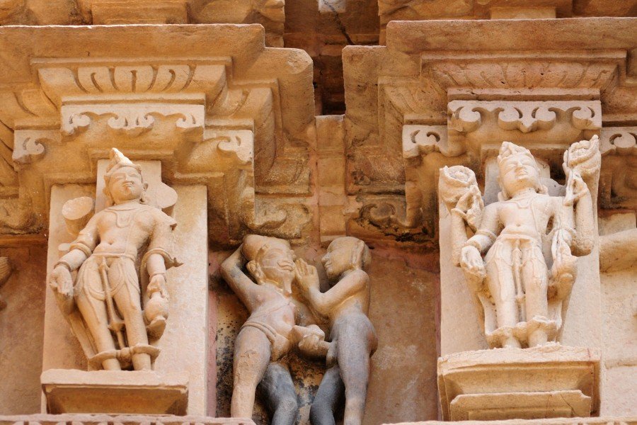 Khajuraho: The western group of temples at Khajuraho is known for the architecture and erotic sculpting. These sculptures depict a lot of contemporary stories and talk abo