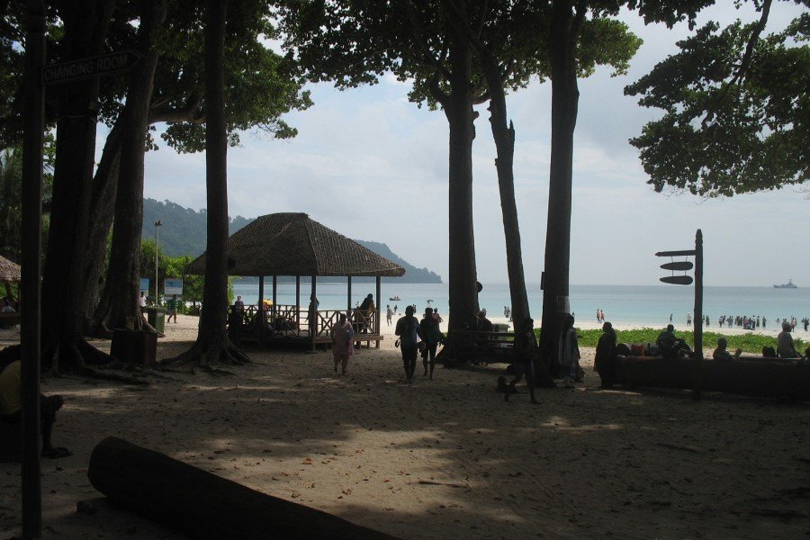 The Radhanagar sea beach is one of best beaches in India and comparable to Bangkok beaches. Clear, Sky Colour water and beautiful beach attracts tourists around